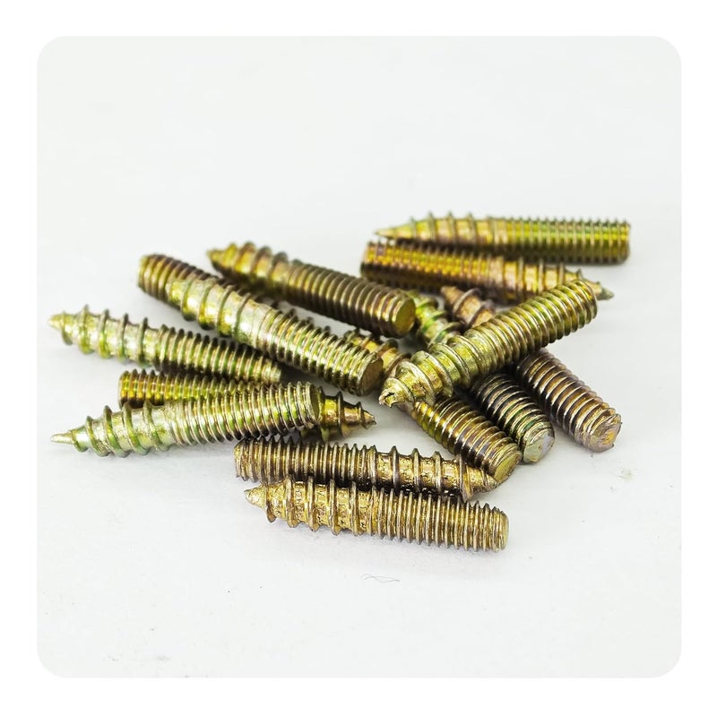 bociloy 20Pcs M4x20mm Hanger Bolts, Double Ended Thread Dowel Screws, Self-Tapping Screws for Secure Wood Joints - Image 3